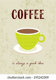coffee illustration poster