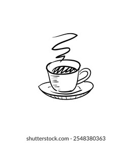 Coffee Illustration Representing Warmth, Energy, and Daily Rituals