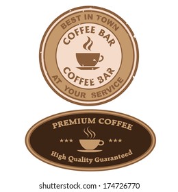 COFFEE illustration vector, coffee bar symbol