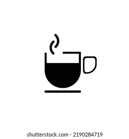 Coffee illustration vector design with black and white color theme for logo and icon