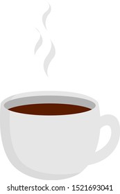 Coffee, illustration, vector on white background.