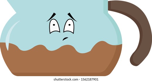 Coffee, illustration, vector on white background.