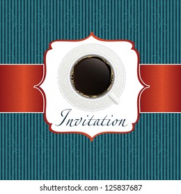 coffee invitation background