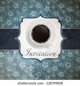 coffee invitation background