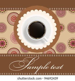 coffee invitation background