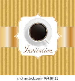 coffee invitation background