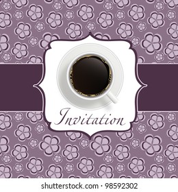 coffee invitation background