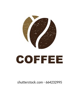 Coffee. Isolated coffee beans on white background.