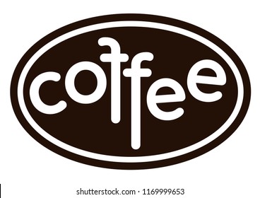 Coffee. Isolated coffee logo on white background