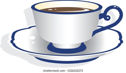 Coffee isolated on white background. illustration vector