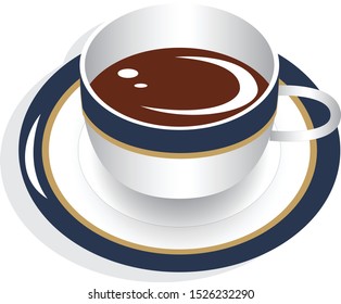 Coffee isolated on white background. illustration vector