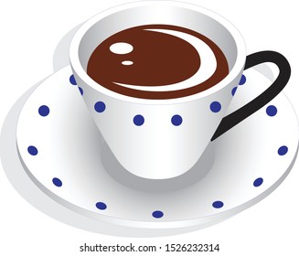 Coffee isolated on white background. illustration vector