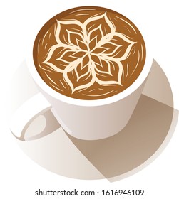 Coffee isolated on white background. illustration vector