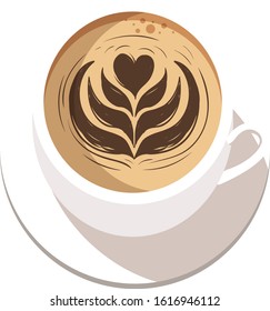 Coffee isolated on white background. illustration vector