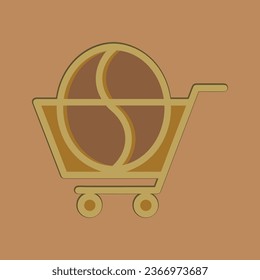 Coffee. Italian coffee pot with text All You Need is Coffee. Banner for cafe, restaurant, menu, coffee dreams theme. cup icon in the line style. vector illustration on a brown background