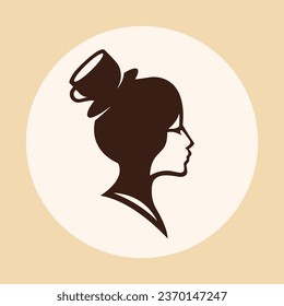 Coffee. Italian coffee pot with text All You Need is Coffee. Banner for cafe, restaurant, menu, coffee dreams theme. cup icon in the line style. vector illustration on a brown background