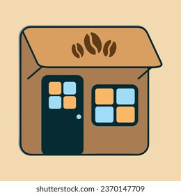 Coffee. Italian coffee pot with text All You Need is Coffee. Banner for cafe, restaurant, menu, coffee dreams theme. cup icon in the line style. vector illustration on a brown background