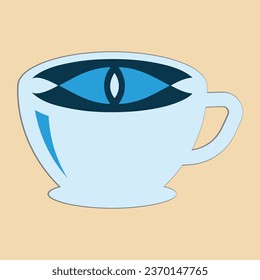 Coffee. Italian coffee pot with text All You Need is Coffee. Banner for cafe, restaurant, menu, coffee dreams theme. cup icon in the line style. vector illustration on a brown background
