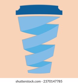 Coffee. Italian coffee pot with text All You Need is Coffee. Banner for cafe, restaurant, menu, coffee dreams theme. cup icon in the line style. vector illustration on a brown background