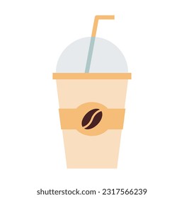 coffee item design illustration a glass of coffee