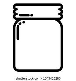 Coffee jar icon with line style you can use for all kinds of projects