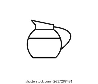 Coffee jar icon vector symbol design illustration