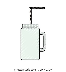 coffee jar vector illustration