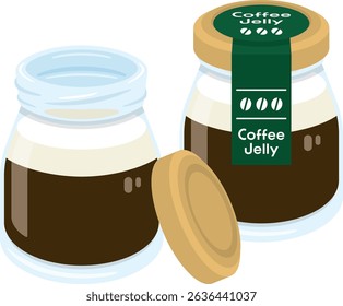 Coffee Jelly in a Jar