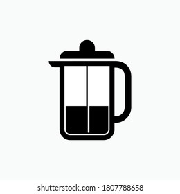 Coffee Jug Icon. Beverage Symbol - Vector.