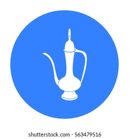 Coffee jug icon in black style isolated on white background. Turkey symbol stock vector illustration.
