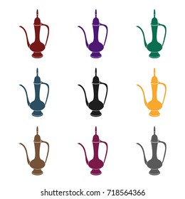 Coffee jug icon in black style isolated on white background. Turkey symbol stock vector illustration.