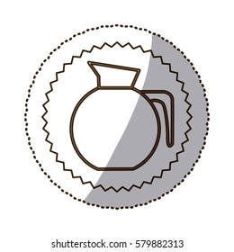 coffee jug icon image design, vector illustration