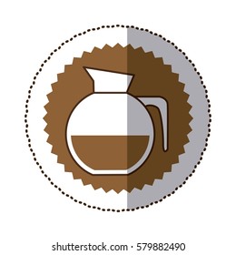 coffee jug icon image design, vector illustration