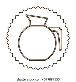 coffee jug icon image design, vector illustration