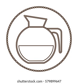 coffee jug icon image design, vector illustration