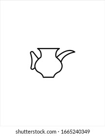 coffee jug line icon,vector best line icon.