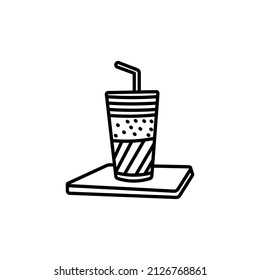 coffee juice icon in vector. Logotype