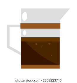 coffee kettle beverage icon isolated vector