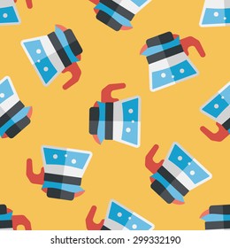coffee kettle flat icon,eps10 seamless pattern background