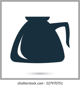Coffee kettle icon. Simple design for web and mobile