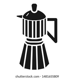 Coffee kettle icon. Simple illustration of coffee kettle vector icon for web design isolated on white background