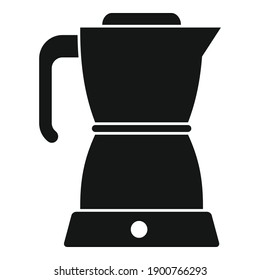 Coffee kettle icon. Simple illustration of coffee kettle vector icon for web design isolated on white background