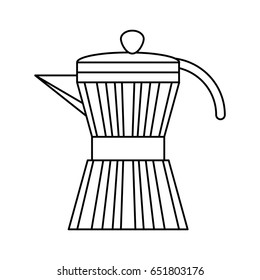 Coffee kettle isolated