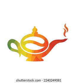 Coffee Kettle logo design icon template.  Coffee pot design vector.