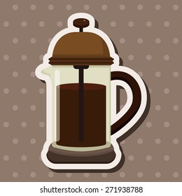 coffee kettle theme elements