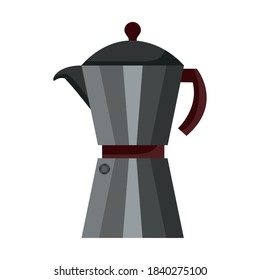 diseño de ilustración vectorial de icono de estilo llano de café utensil