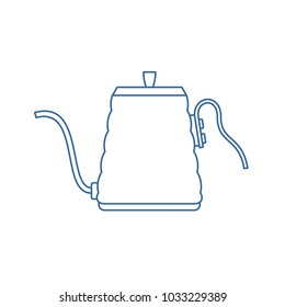Coffee Kettle Vector Line Icon