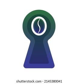 icono de la plantilla de diseño del logotipo de la clave del café