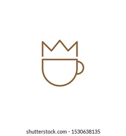 Coffee King graphic design template simple illustration
