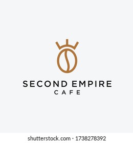 logotipo café king. logotipo de café